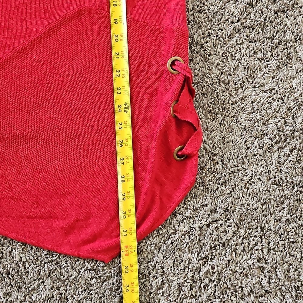 Ten-Oh-8 Red Sweater Tunic - Picture 7 of 9